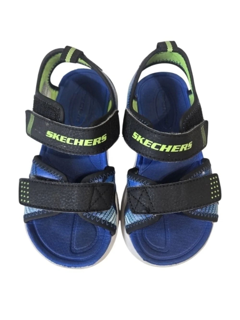 Skechers Kids Blue & Black Sport Sandals Size 12 Kids